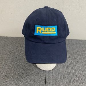 Rudd Baseball Hat Mens OSFA Navy Blue Adjustable Strapback Cap Paramount Caps